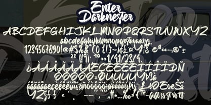 Enter Darknester Font Poster 6