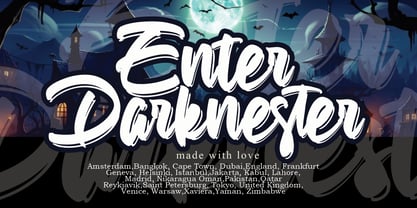 Enter Darknester Font Poster 1