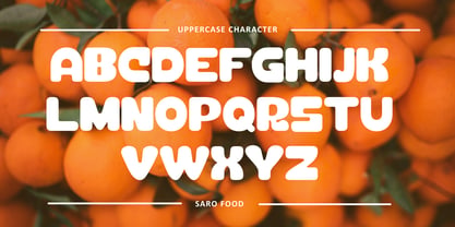 Saro Food Font Poster 5