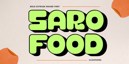 Saro Food Font Poster 1