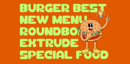 Saro Food Font Poster 2