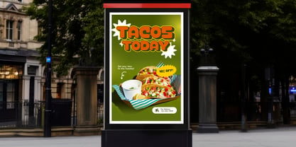 Saro Food Font Poster 12