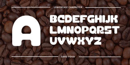 Saro Food Font Poster 6