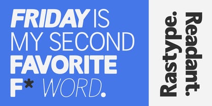 Readant Font Poster 3