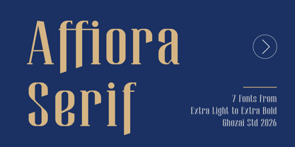 Affiora Serif Font Poster 1