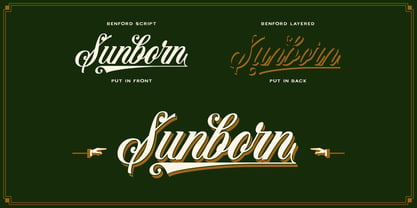 Benford Font Poster 4