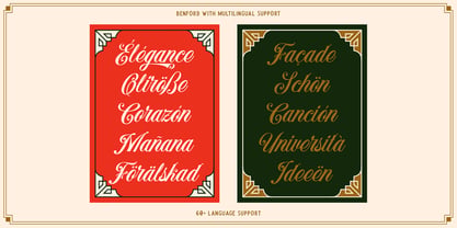 Benford Font Poster 7