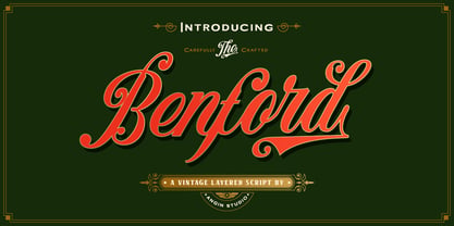 Benford Font Poster 12