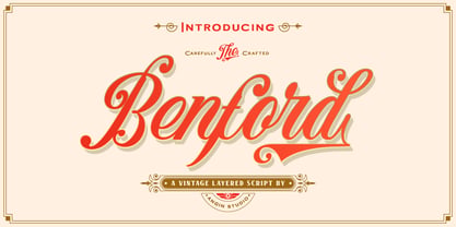 Benford Font Poster 1