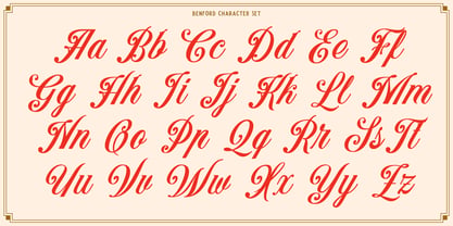 Benford Font Poster 2
