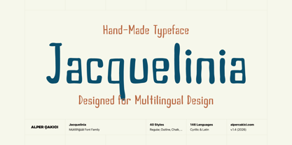 Jacquelinia Font Poster 1