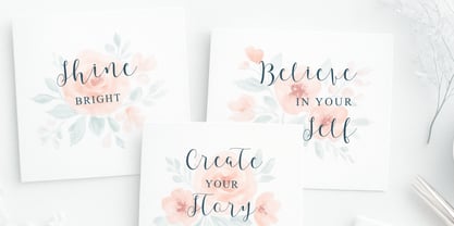 Kayla Elegant Script Font Poster 7