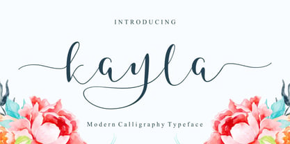 Kayla Elegant Script Font Poster 1