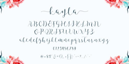 Kayla Elegant Script Font Poster 6