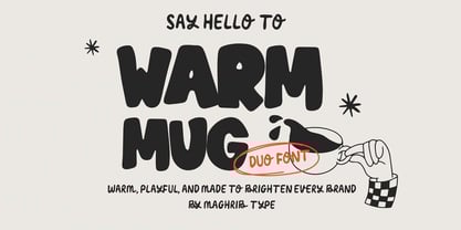 Warm Mug Font Poster 1