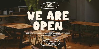 Warm Mug Font Poster 6