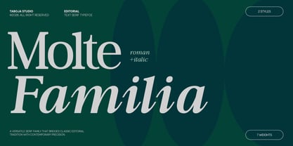 TBJ Moltefamilia Font Poster 1