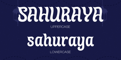 Sahuraya Font Poster 7