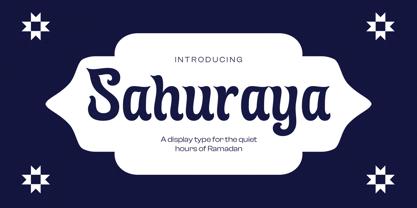 Sahuraya Font Poster 1