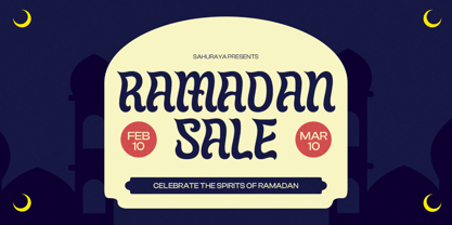 Sahuraya Font Poster 3