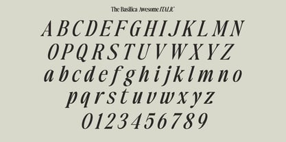 The Basilica Awesome Font Poster 15