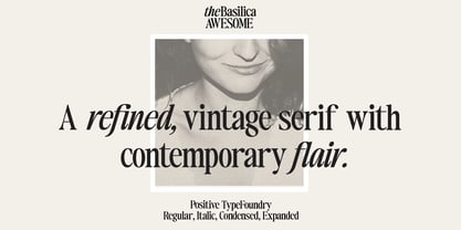 The Basilica Awesome Font Poster 10