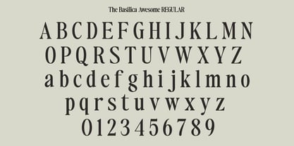 The Basilica Awesome Font Poster 14