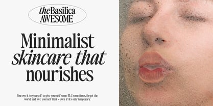 The Basilica Awesome Font Poster 5