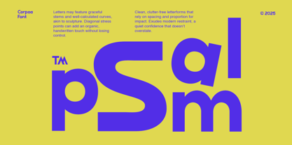 Corpoa Font Poster 2