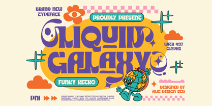 Liquid galaxy Font Poster 1