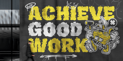 Edgy Bomba Font Poster 4