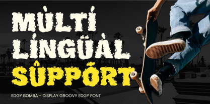 Edgy Bomba Font Poster 12