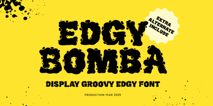 Edgy Bomba Font Poster 1