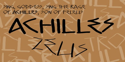 Fake Greek Font Poster 2