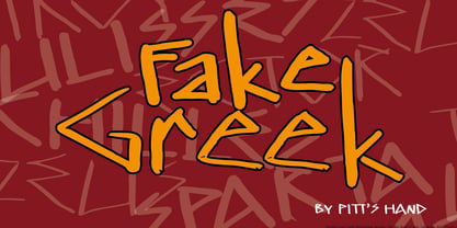 Fake Greek Font Poster 1