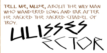 Fake Greek Font Poster 3