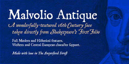 Malvolio Antique Font Poster 1