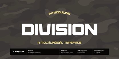 Division Font Poster 1