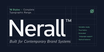 Nerall Font Poster 1