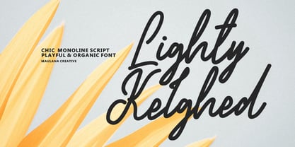 MC Lighty Kelghed Font Poster 1