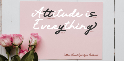 Letter Heart Font Poster 8