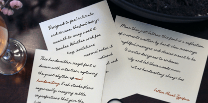 Letter Heart Font Poster 2
