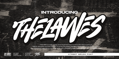 Thelawes Font Poster 1