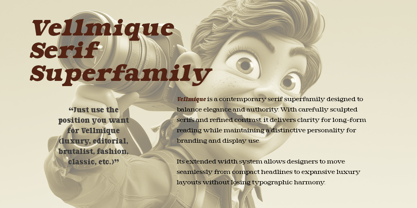 Vellmique Font Poster 2