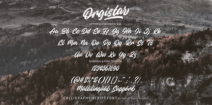 Orgistar Font Poster 9