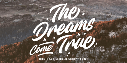 Orgistar Font Poster 3
