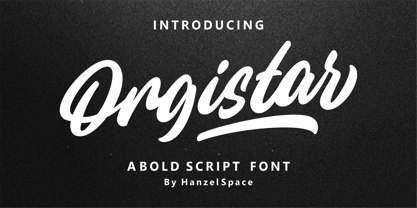 Orgistar Font Poster 1