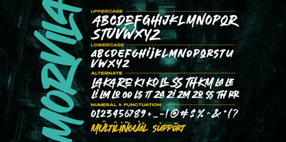 Morvila Font Poster 9