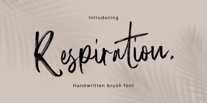 Respiration Font Poster 1