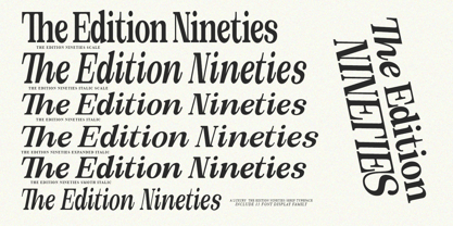 The Edition Nineties Font Poster 9